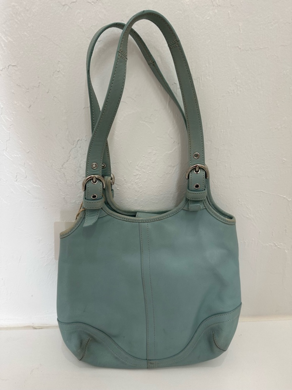Vintage Coach Light Blue Bag - Y2K SoHo Slim